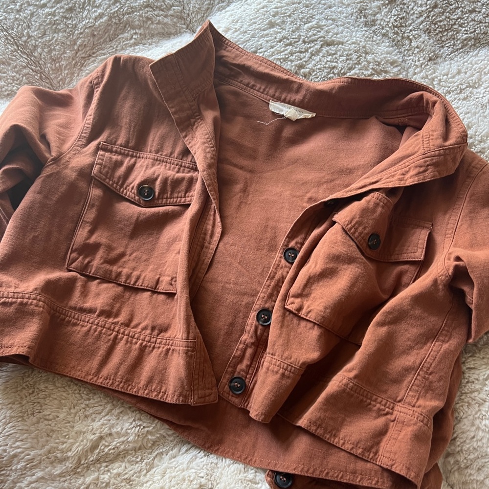 Tan colored cotton jacket
